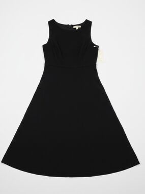 a new day Black Sleeveless Asymmetrical Fit-and-Flare Dress